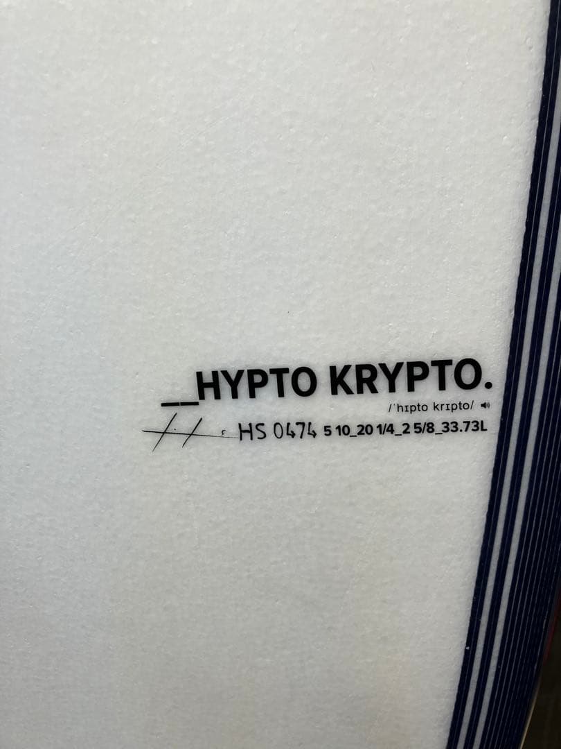 値下げしました大人気！美品　HYPTO KRYPTO ヒプトクリプト　5‘10