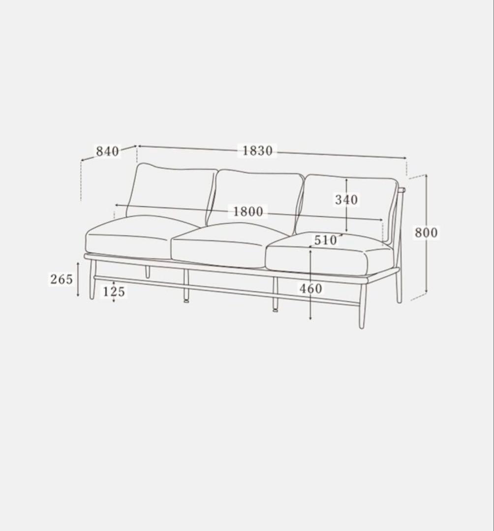 【美品】MOMONATURAL CLOUD SOFA +OTTOMAN