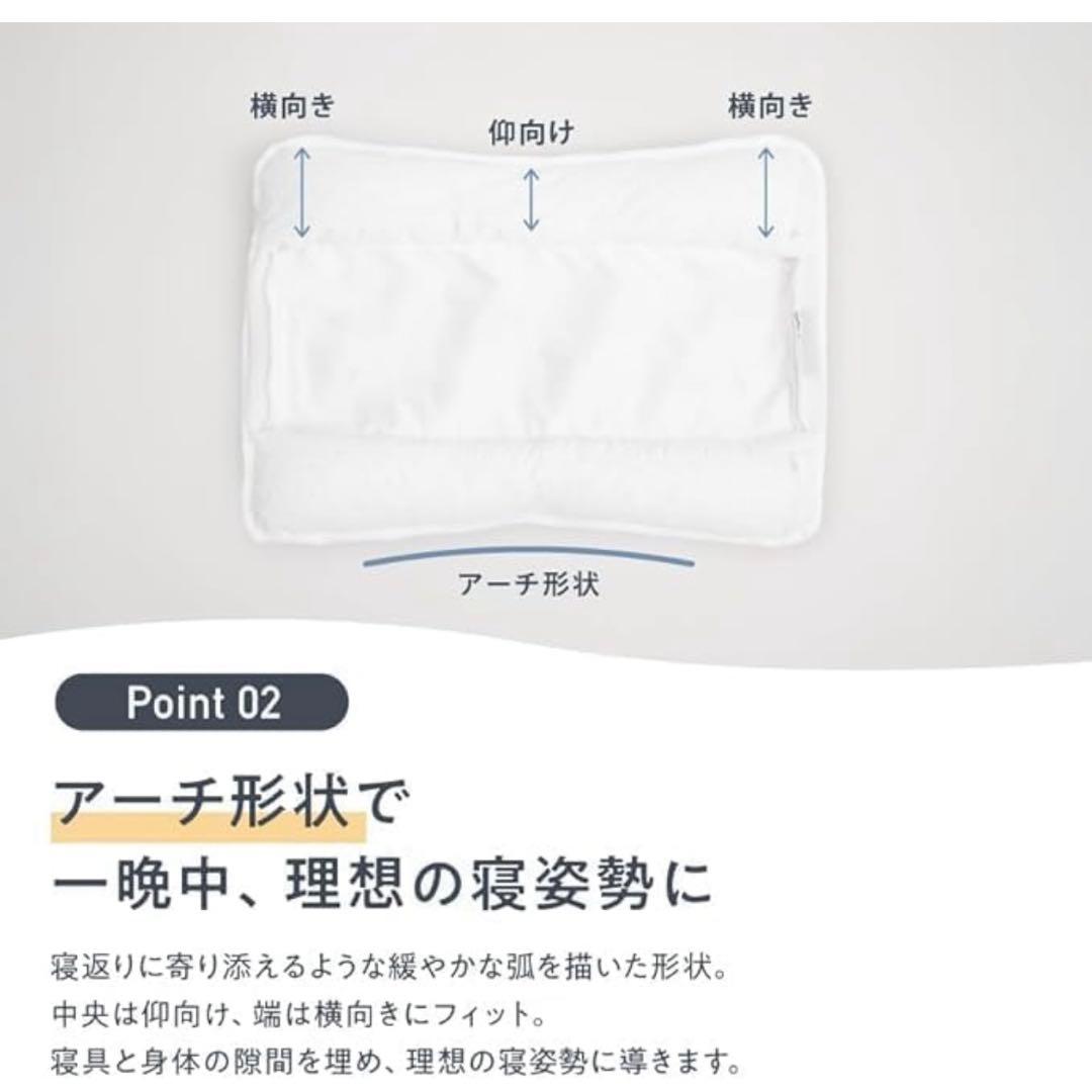 NELL（ネル） まくら オフホワイト トライアル付き [高反発 高さ調整可能