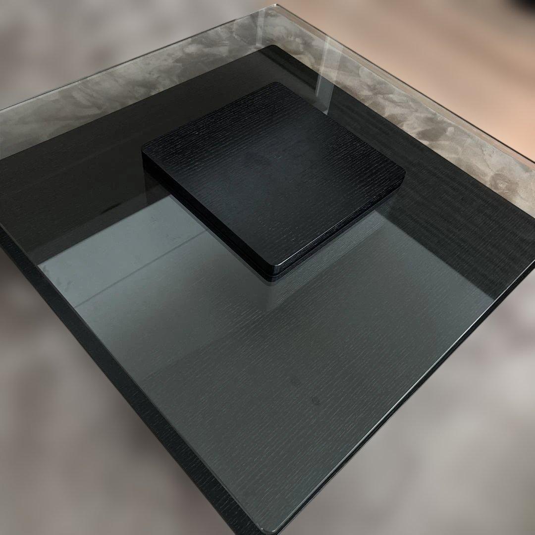 アルモニア　ARMONIA ガラスローテーブル