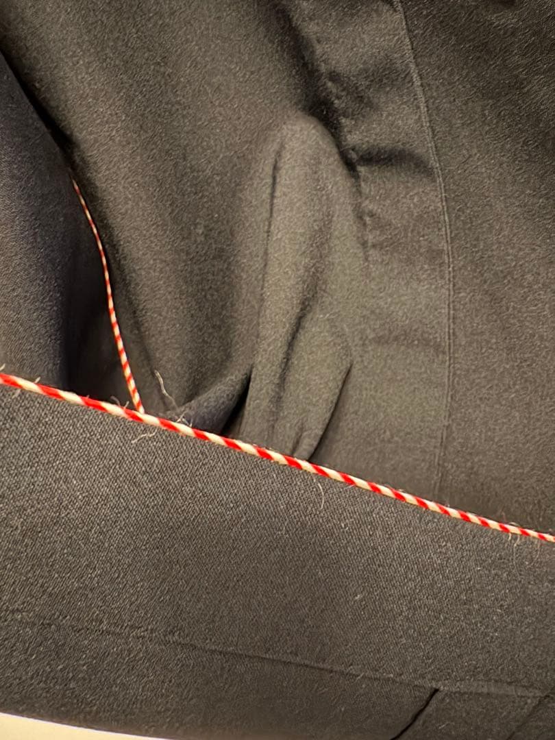 撫松庵　単衣着物　パイピング