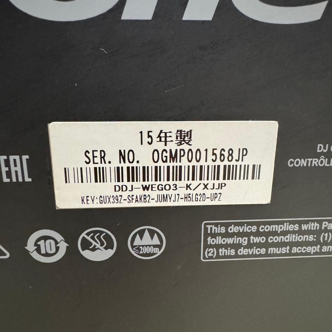 Pioneer DJコントローラー　DDJ-WEGO3 付属品付き