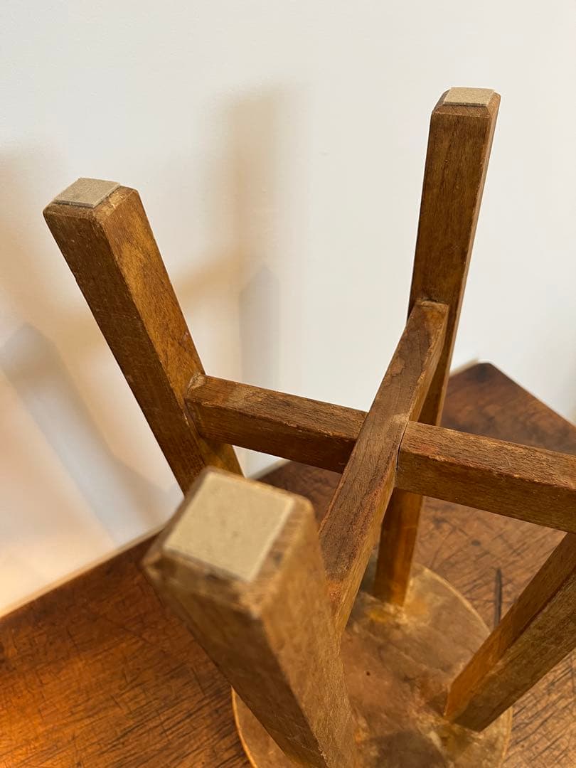 丸椅子 古道具 スツール 昭和レトロ アンティーク ビンテージ