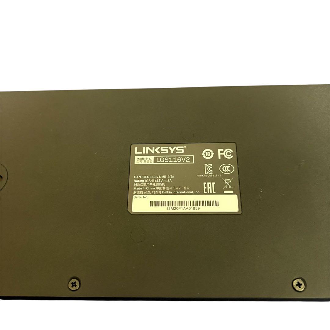 Linksys LGS116-JP 16ポート ギガビットスイッチングハブ