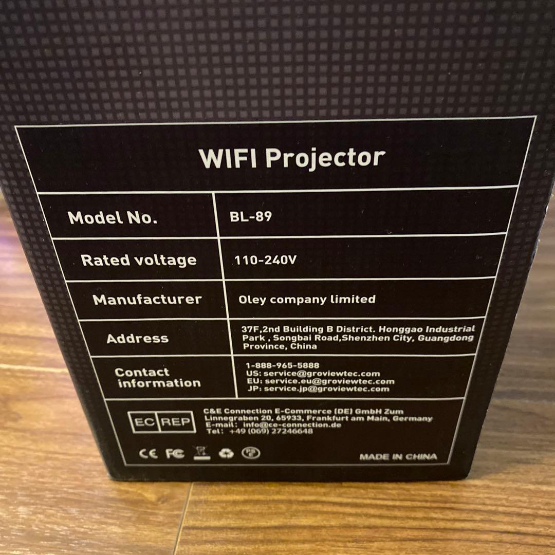 プロジェクター　GROVIEW BL89 ホームシアター　4K Wifi