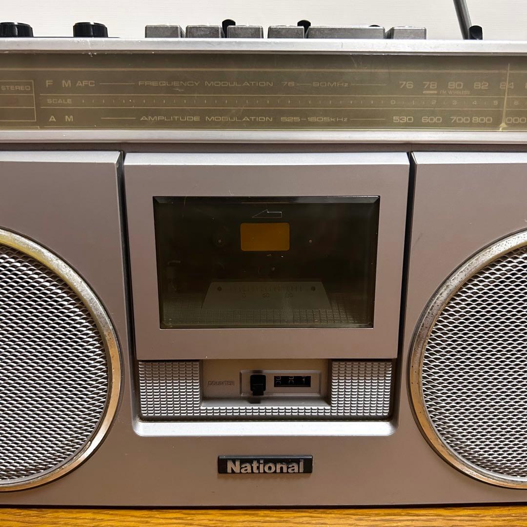 National RX-5060 ラジカセ 昭和レトロ 動作品 ラジオ カセット