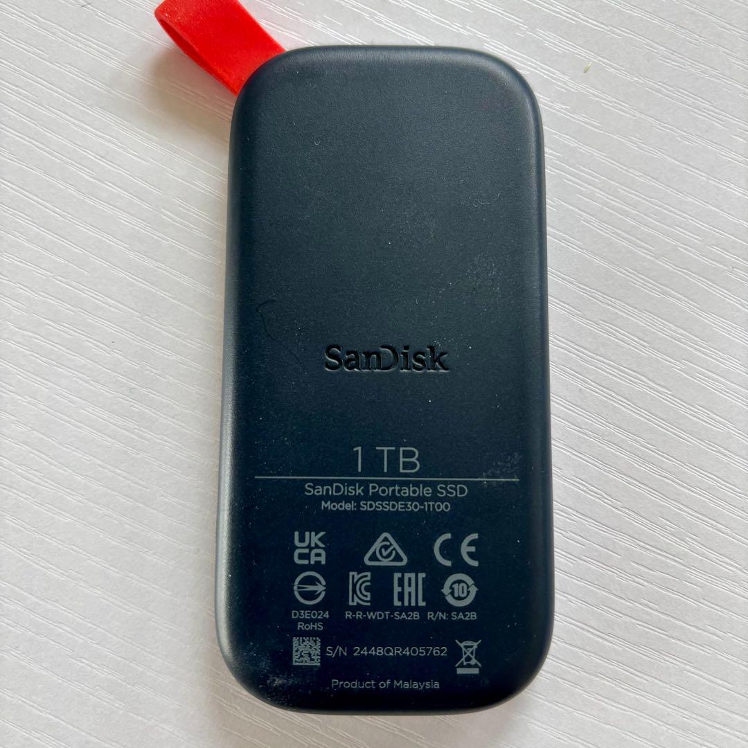 【新品未使用】SanDisk SSD 外付け1TB USB Type-C
