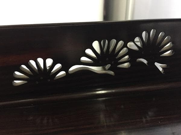 Ｙ 中古【高級銘木‼重量感あり‼】高級飾り棚 違い棚 唐木茶棚 茶箪笥 茶道