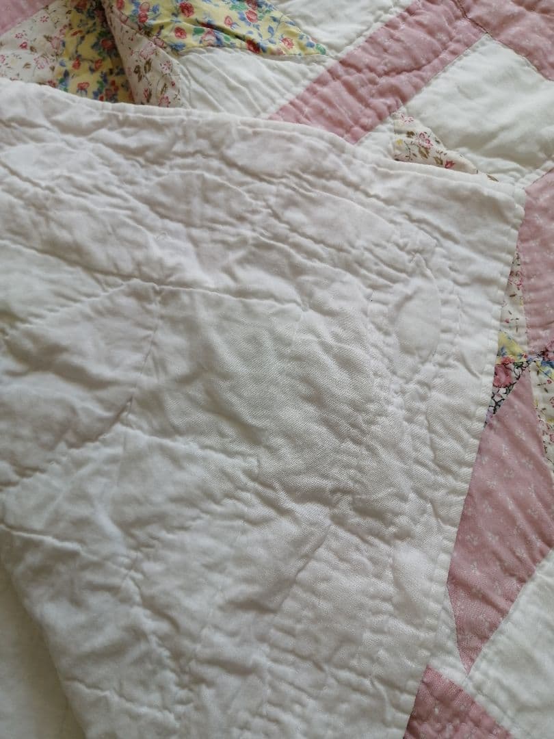 パッチワーク　ベッドカバー　マルチカバー