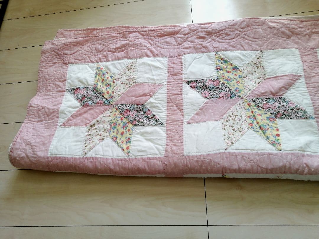 パッチワーク　ベッドカバー　マルチカバー