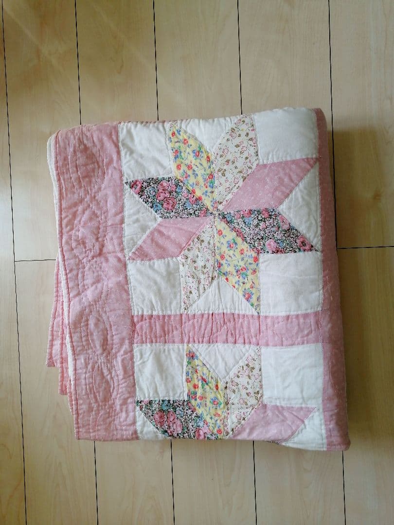 パッチワーク　ベッドカバー　マルチカバー