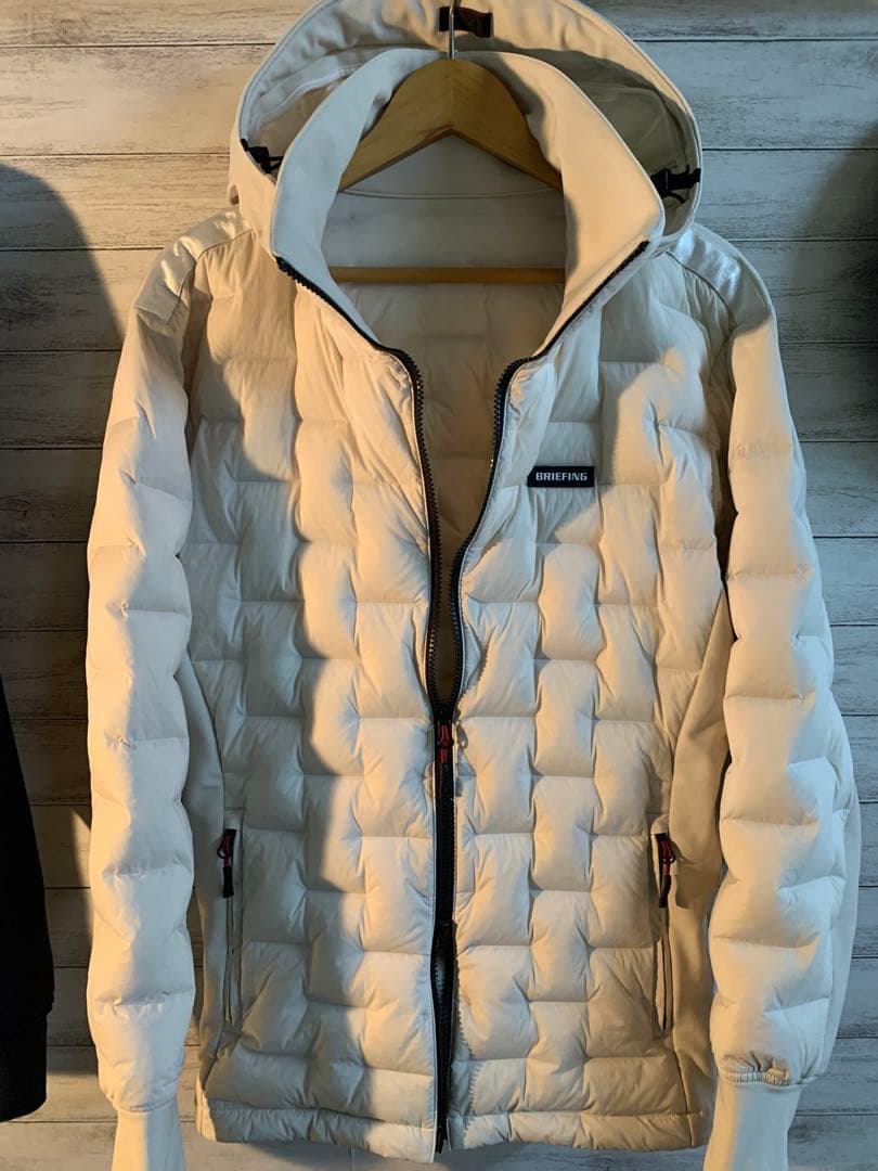 メンズウェア BRIEFING HYBRID DOWN PARKA BEIGE M