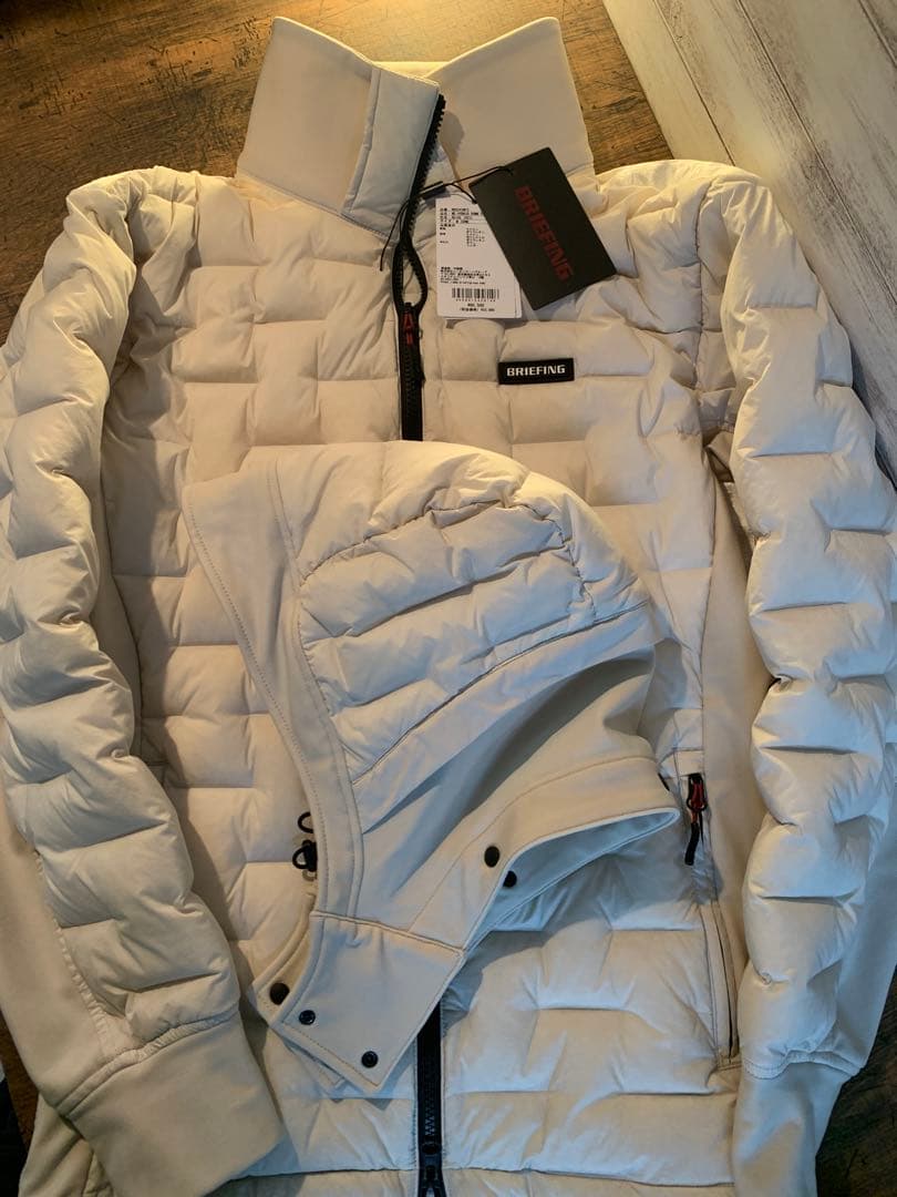 メンズウェア BRIEFING HYBRID DOWN PARKA BEIGE M