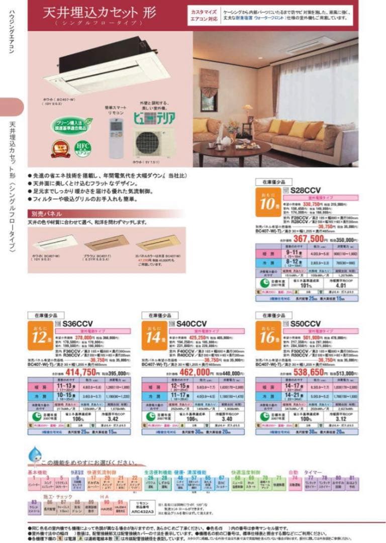 【新品・未使用品】ダイキン 前面パネル(BC407-W)　まとめ売り可