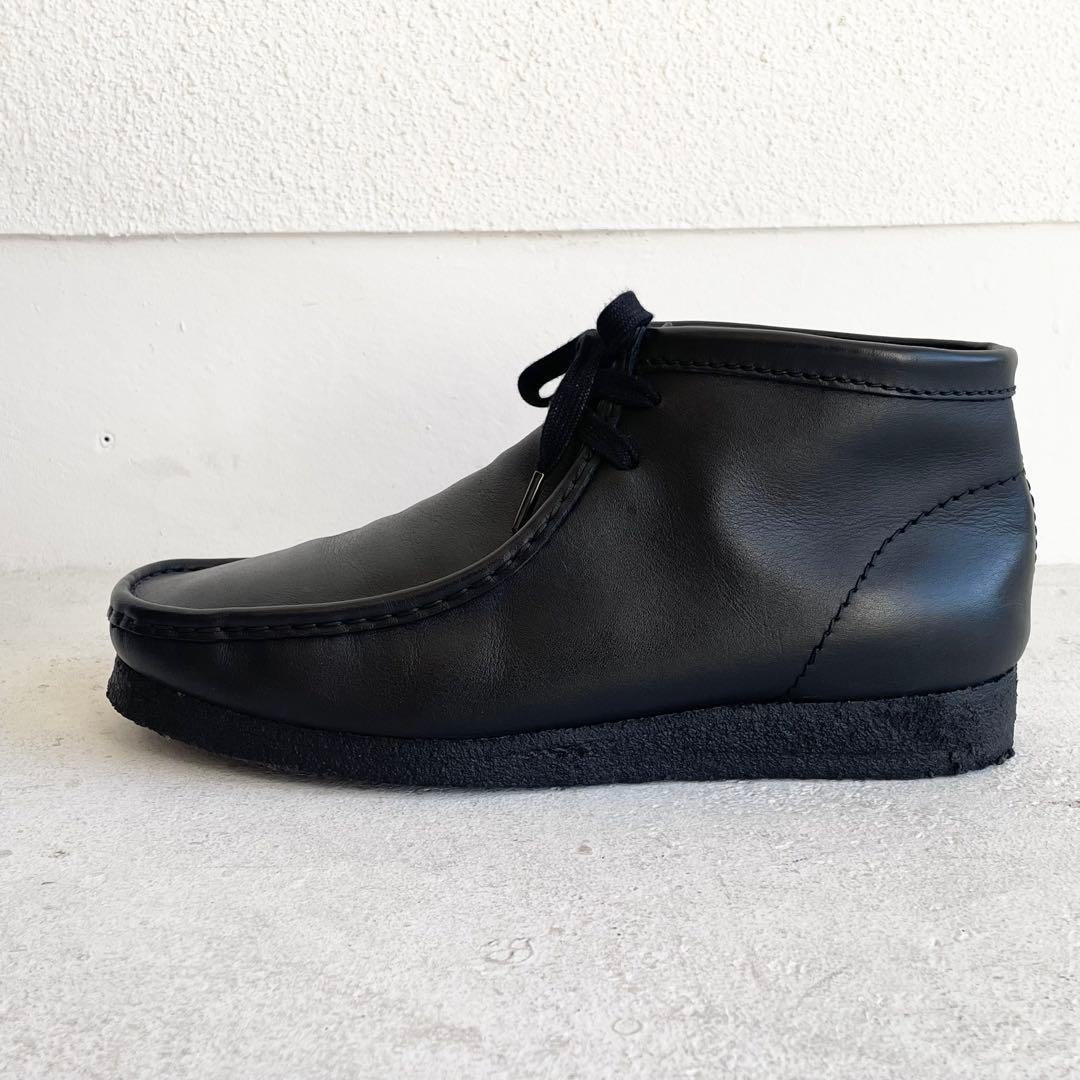 Clarks Wallabeeクラークス ワラビー スムースレザー27.5 黒