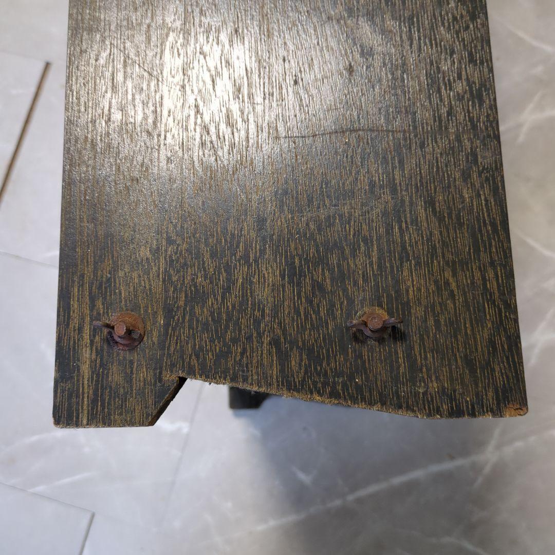 アンティークダークグリーン木製5段本棚　オープンラック