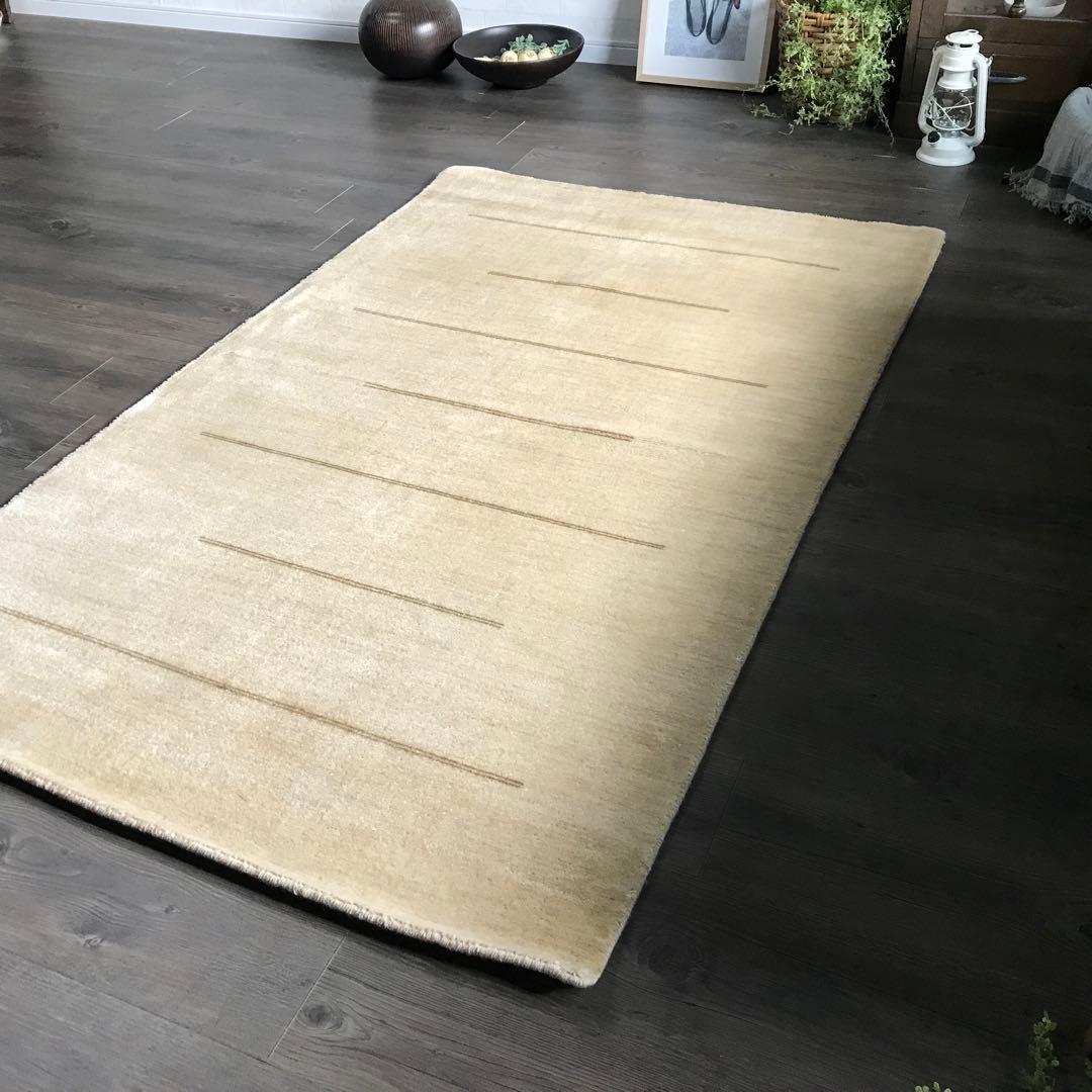 ウール ラグ ラグマット 絨毯 100x160cm 一点もの