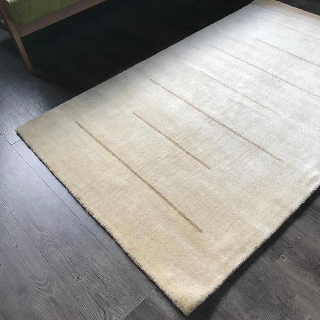 ウール ラグ ラグマット 絨毯 100x160cm 一点もの