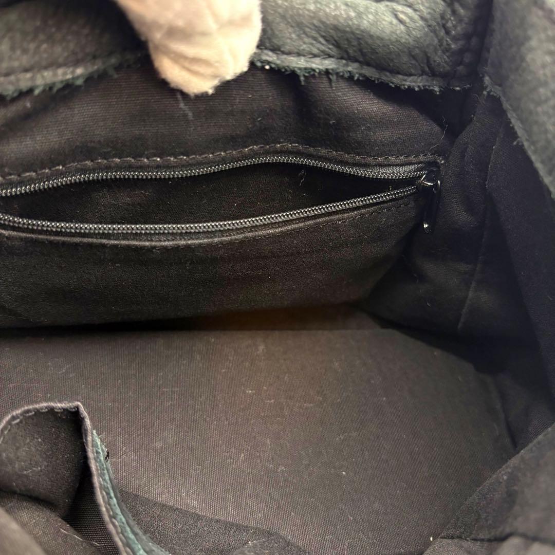 TRES y2k 00s 海外ガール 本革 スタッズ ショルダー バッグ　黒