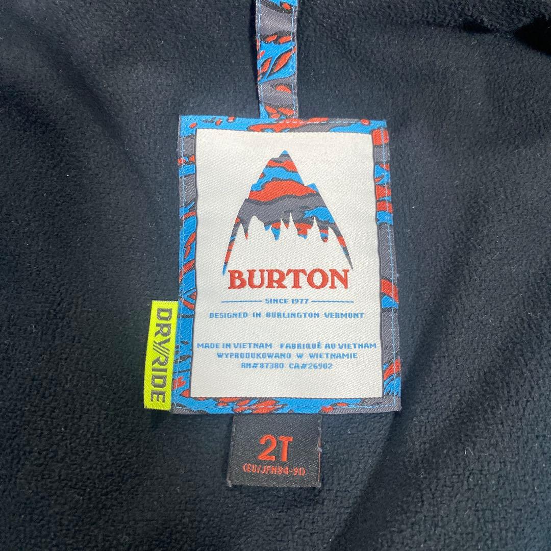 BURTON トドラー 2Tキッズ スノーボードウェア (美品上下セット販売)