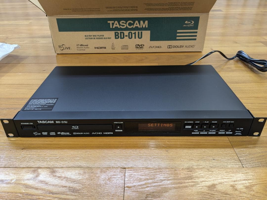 新品未使用　TASCAM Blu-ray player BD-01U　送料込