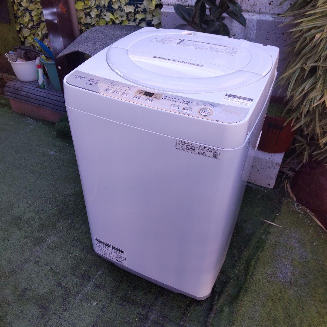 SHARP 洗濯機 2019年製 6kg ES-GE6C-W