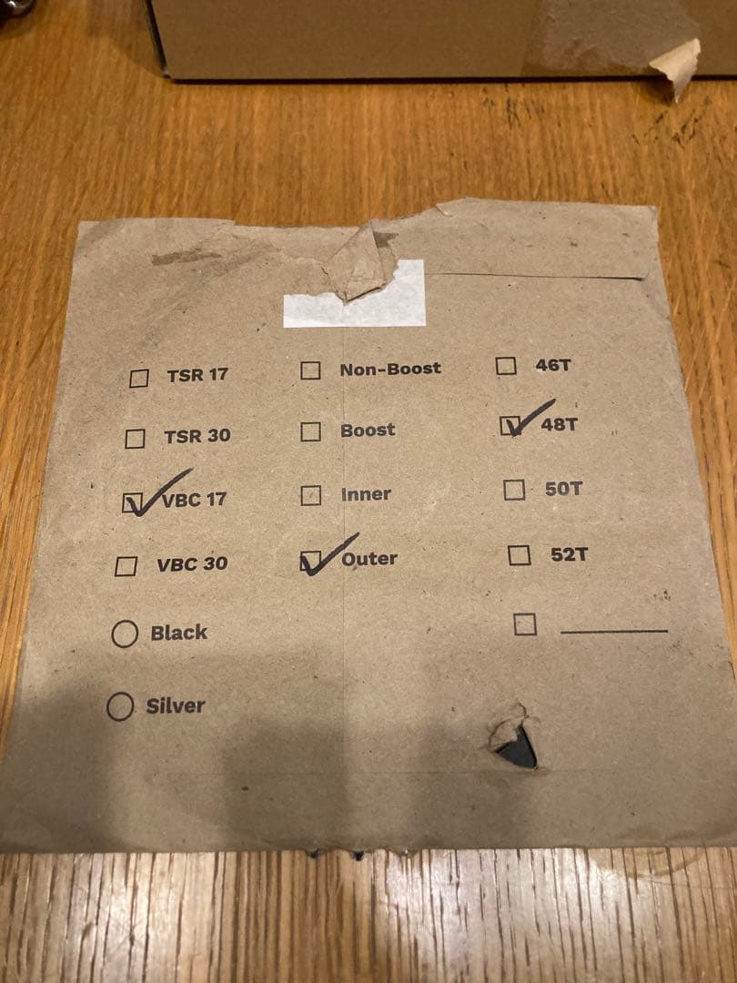 パーツ WHITE INDUSTRIES VBC outer chainring 48t