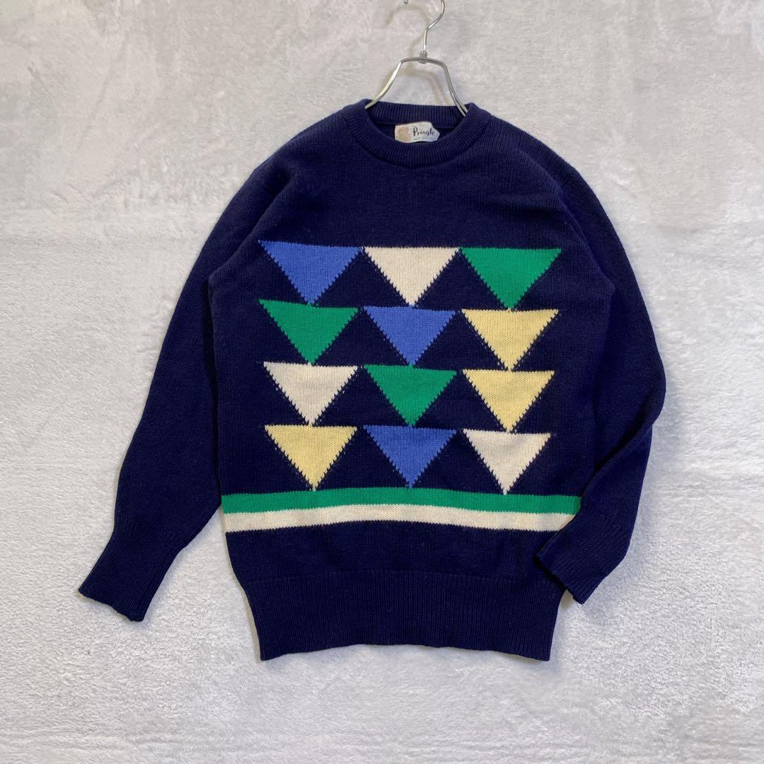 希少 スコットランド製 Pringle プリングル アーガイル ニットセーター