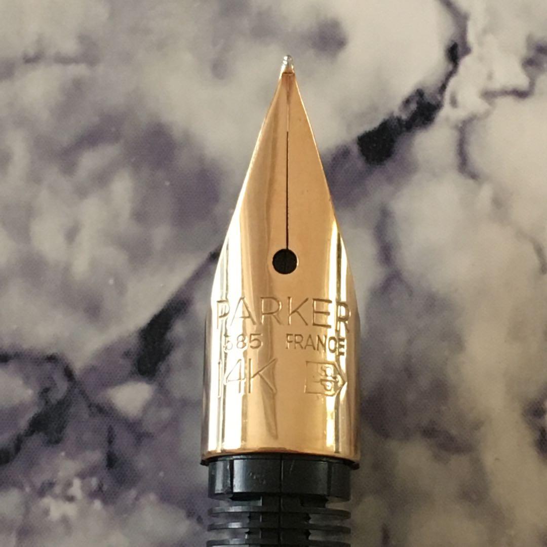 #0175 オーバーホール済み 万年筆 PARKER パーカー 14k