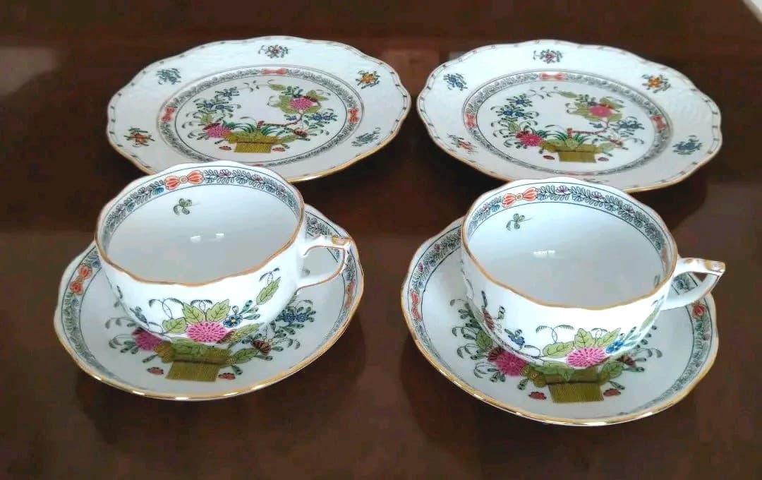 ヘレンド　インドの華多彩色　ティーセット