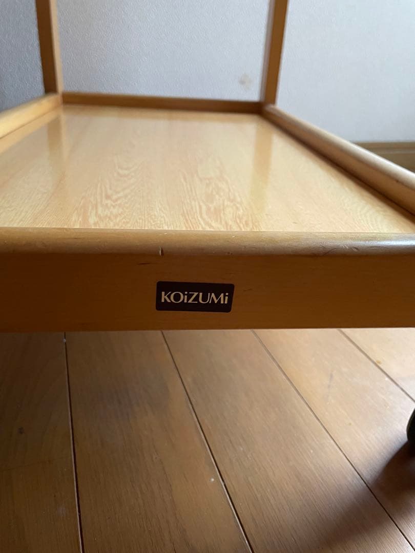 美容 ワゴン キッチン KOiZUMi 昭和レトロ キャスター付き 木製