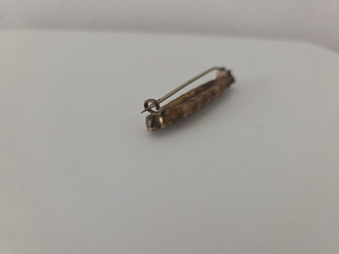 アンティーク　レア　アイリスガラス　ブローチ
