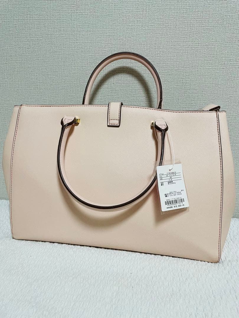 サマンサベカピンク ハンドバッグ 新品未使用ショルダーストラップ付