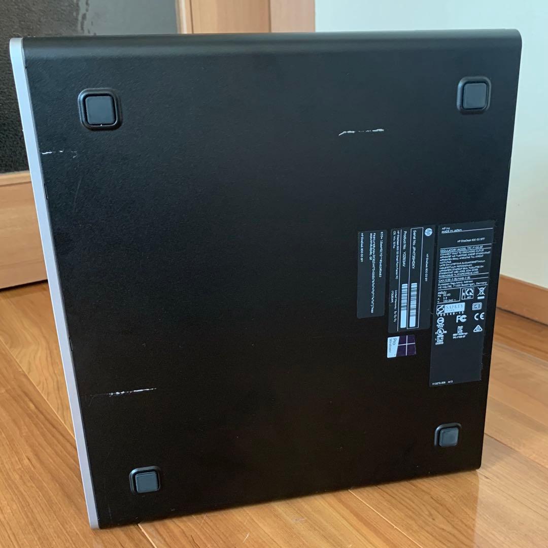 ミニPC HP EliteDesk 800 G3 SFF 8G 500GB corei7
