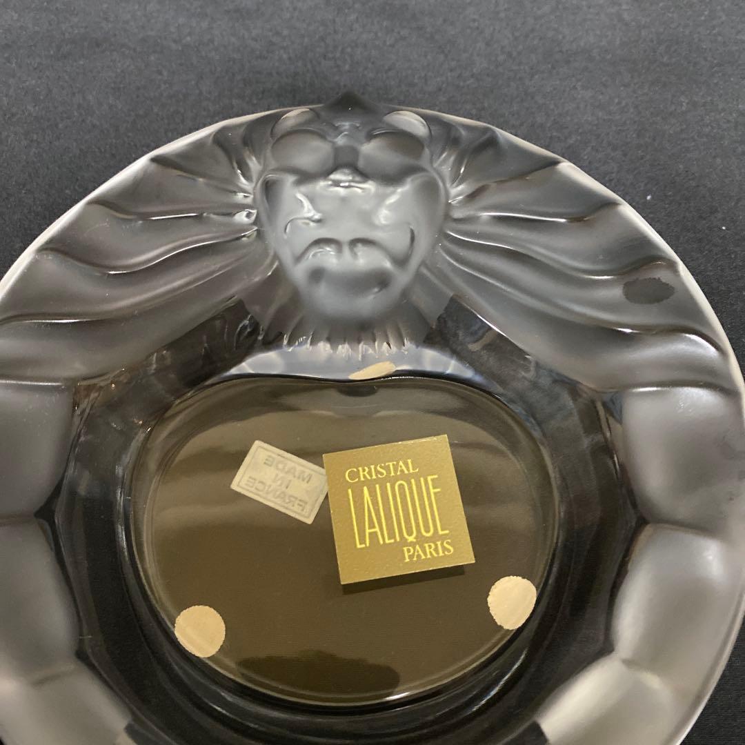 Lalique Crystal ラリック　ライオン　ヘッド　灰皿　未使用　美品
