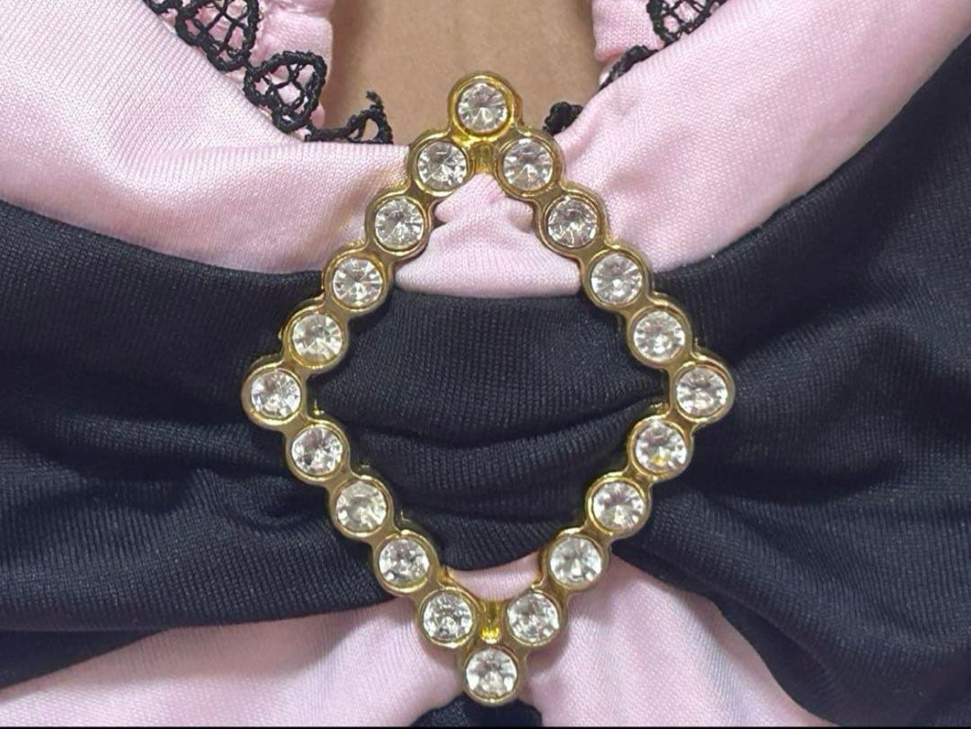 GOLDS♡ダイヤ♢バックル♡ビジュー付きキャミトップス／チュニック♡ピンクM