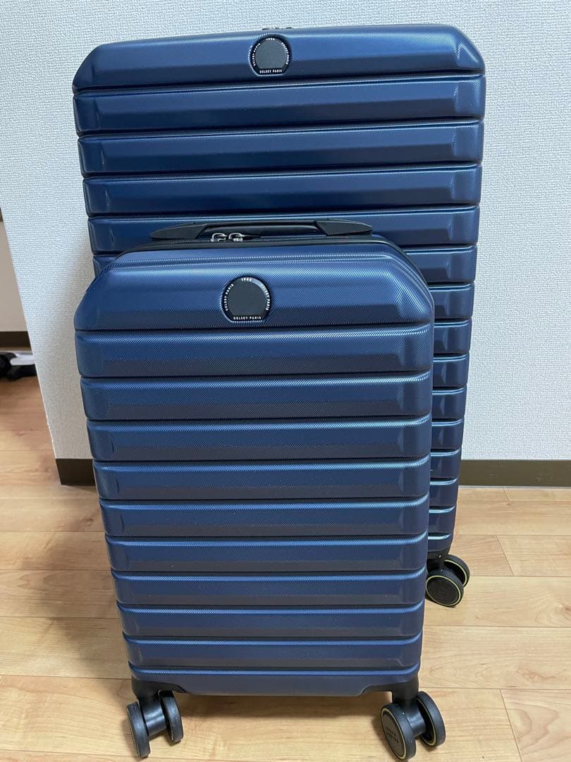 未使用 2個 セット ★ コストコ DELSEY スーツケース ブルー