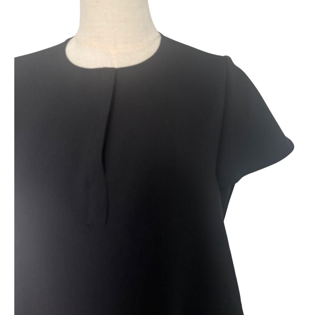 【美品】YOKO CHAN＊ペタルスリーブワンピース＊40サイズ＊ブラック