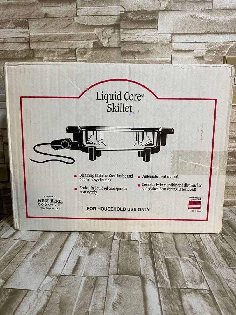 ロイヤルクイーン　浅型電気フライパン鍋　900w 未使用保管品　通電確認済み