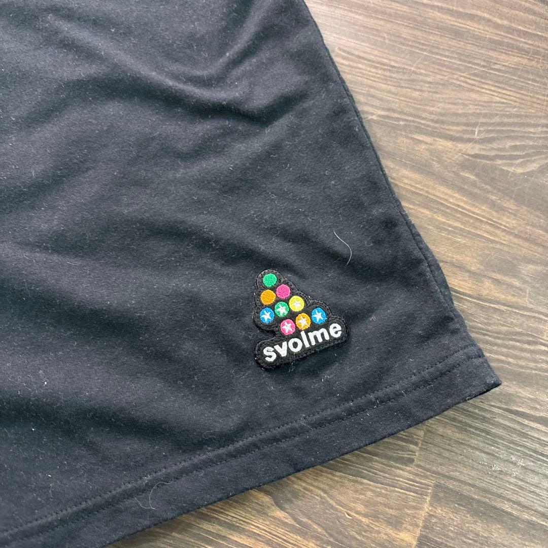 8SM2 svolme サッカー　半袖Tシャツ　ブラック　L 古着used