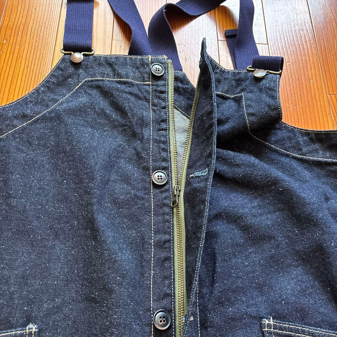 オーバーオール　GOHEMP TUBE VENDOR BLACK ワンウォッシュ