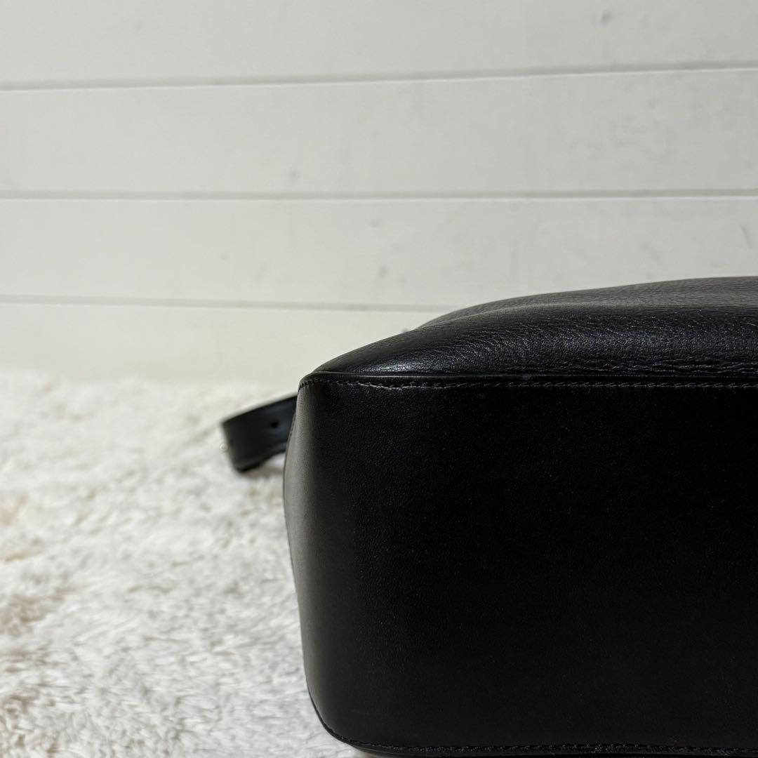 ⭐️未使用級⭐️　ソメスサドル　ショルダーバッグ　BIGロゴ　ブラック　レザー