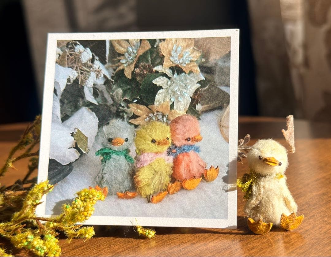 moriのえほん様　小さいアヒル　ぬいぐるみ　ミニチュア　ハンドメイド