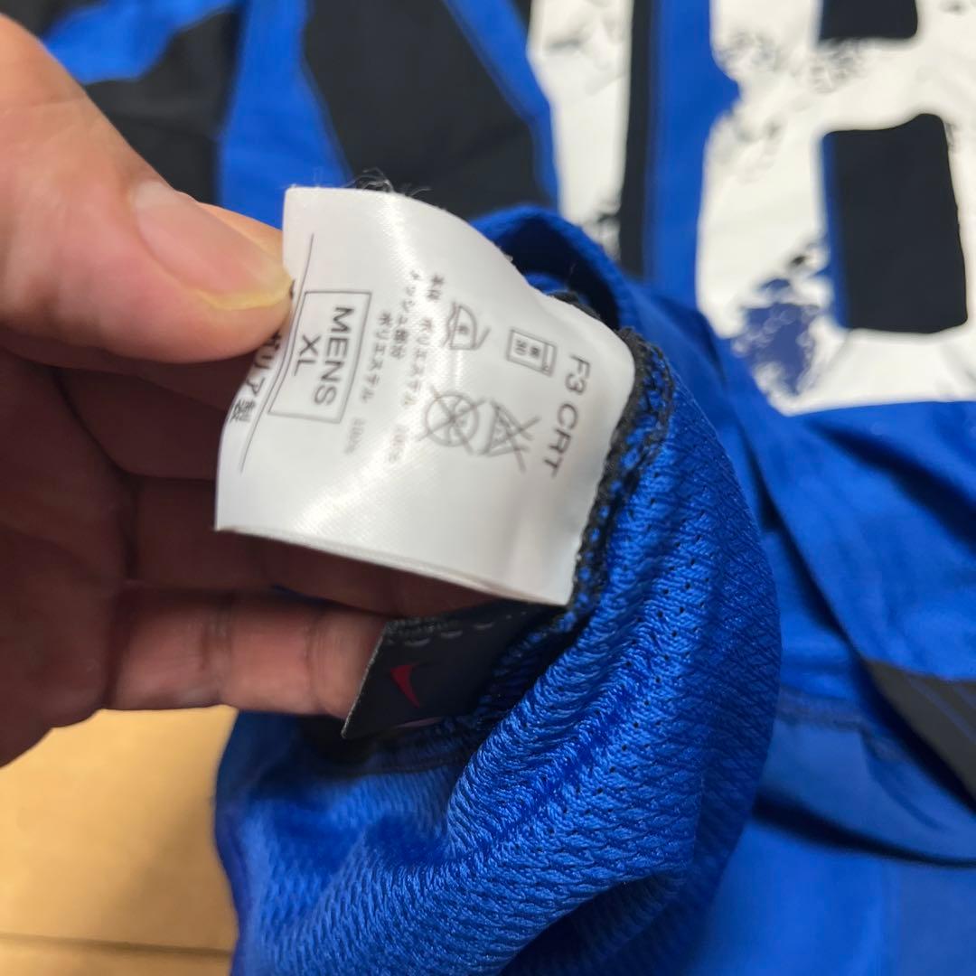 【90s】インテル　サッカー　ユニフォーム　18番　ブルガリア製　XL