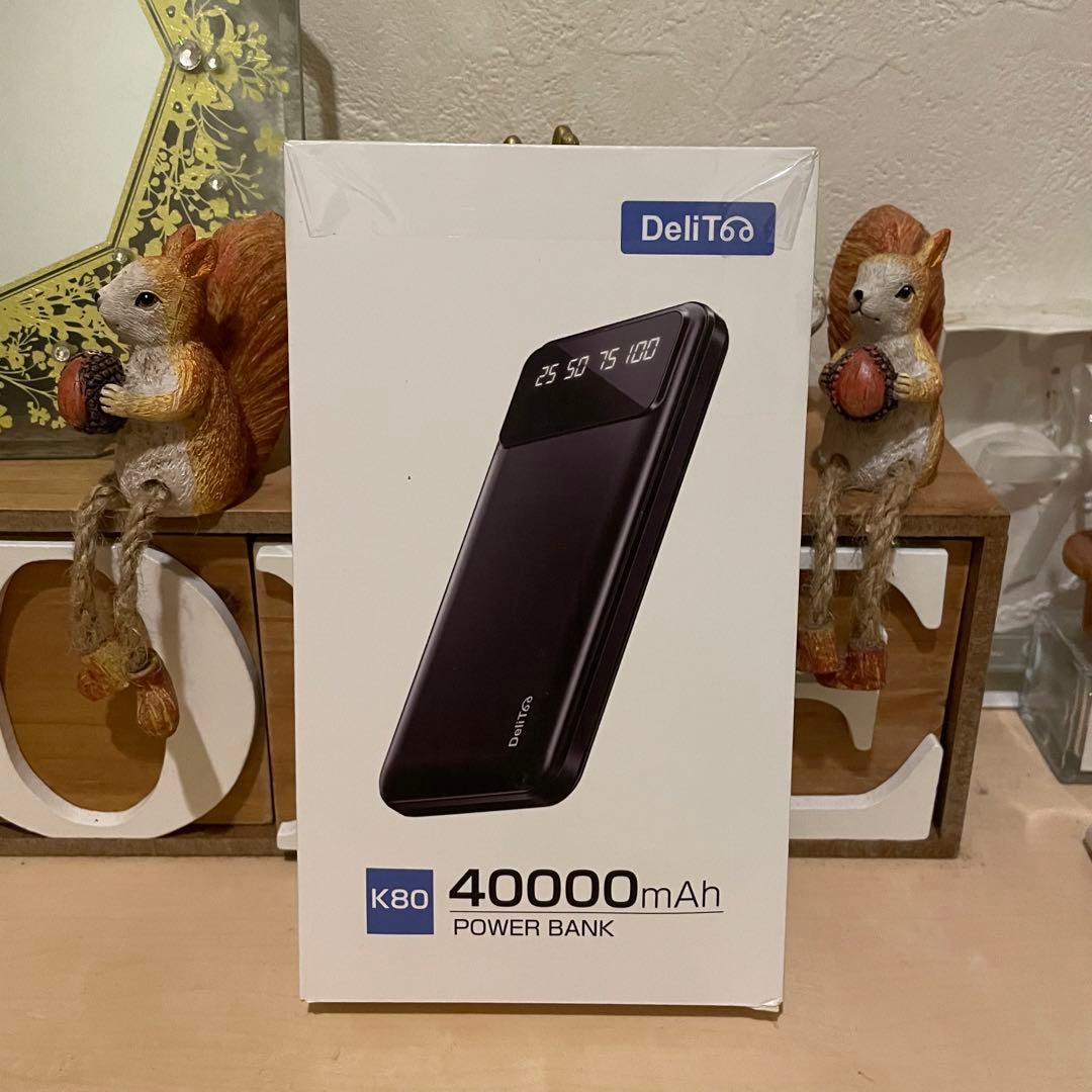 【大容量モバイルバッテリー 】40000mAh 急速充電 スマホ充電器