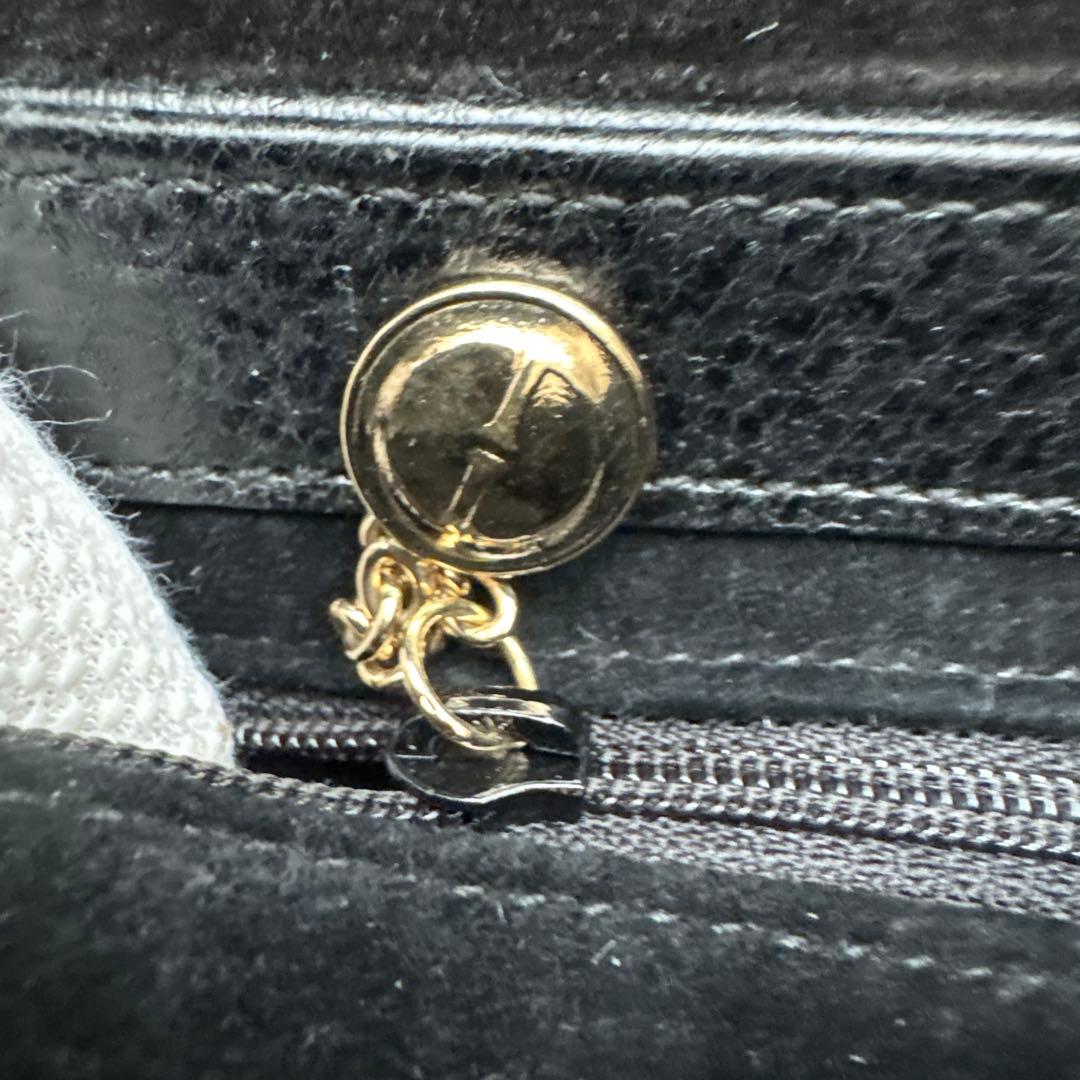 GUCCI グッチ バンブー ワンショルダー ゴールド金具 レザー ブラック
