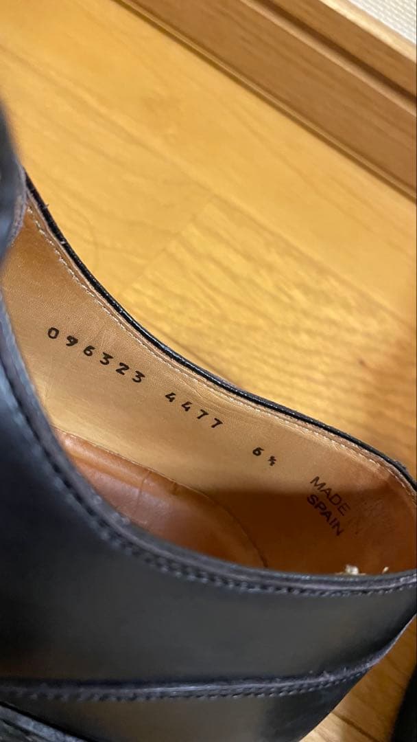 Berwick ブラック ドレスシューズ　Uチップ　6ハーフ 25.5cm