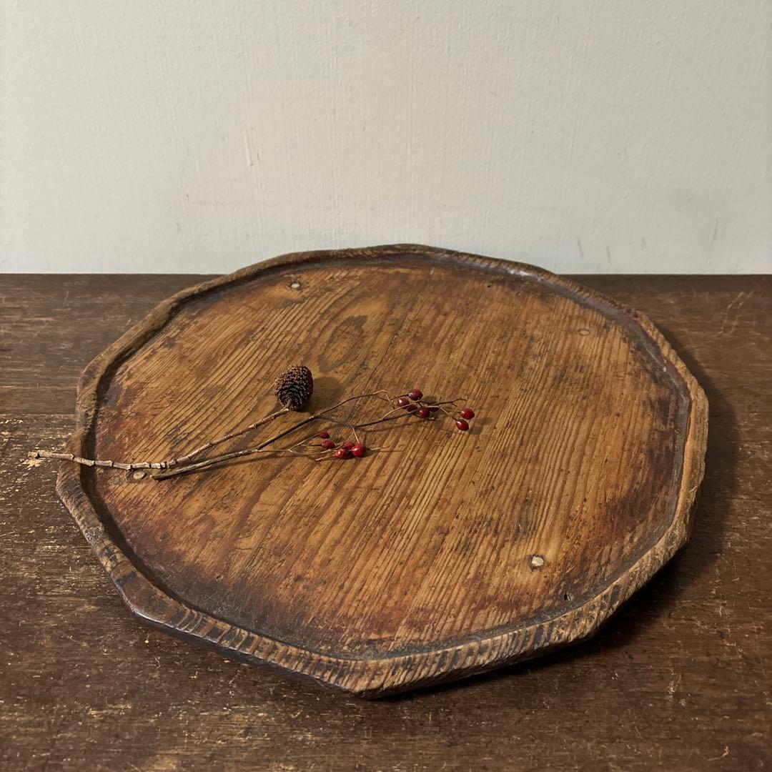 李朝十二角膳天板その64 盆.古道具.骨董品.韓国骨董. Antique.酒器盆