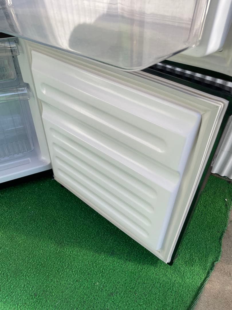 953 ユーイング おしゃれブラック2ドア冷蔵庫 右開き 一人暮らし 単身