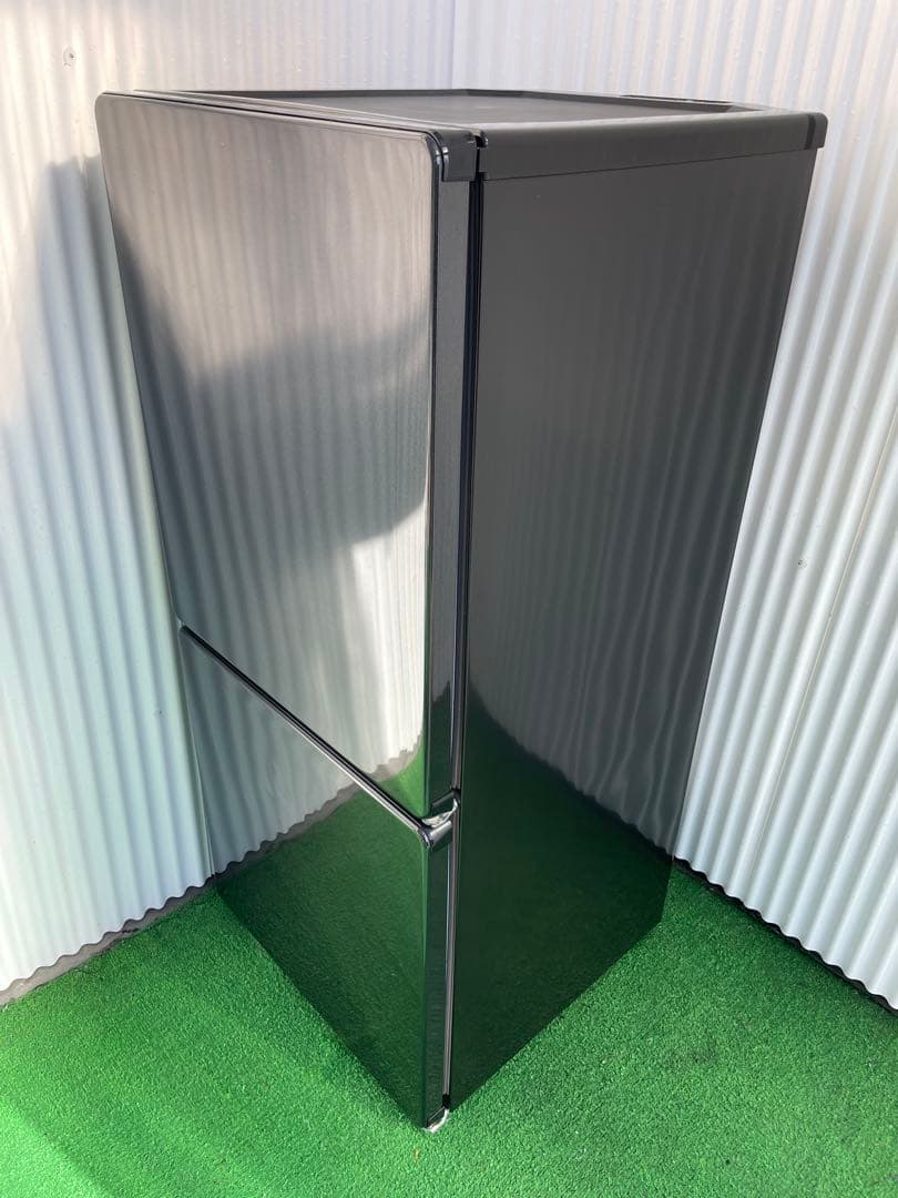 953 ユーイング おしゃれブラック2ドア冷蔵庫 右開き 一人暮らし 単身